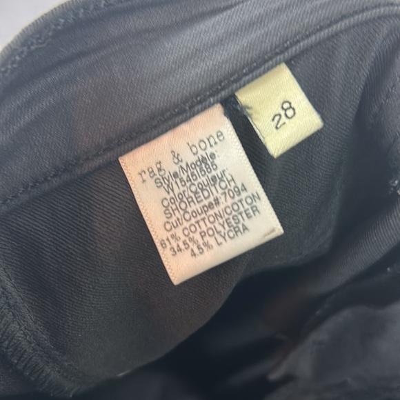 Perfect RAG & BONE Devi Lace-Up Coated Skinny Jeans - Shoreditch 28 - Picture 7 of 9